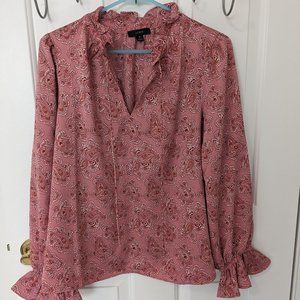 NWOT J.Crew Paisley Satin Blouse M